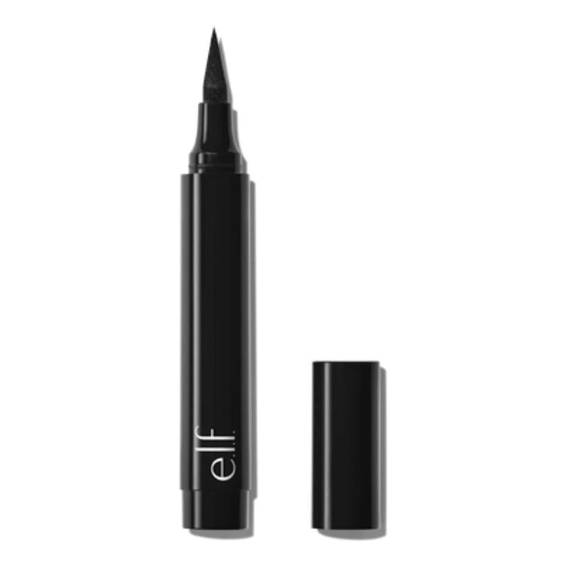 E.l.f | Wide Glide Eyeliner Pen -delineador De Ojos Blackest Black Satinado
