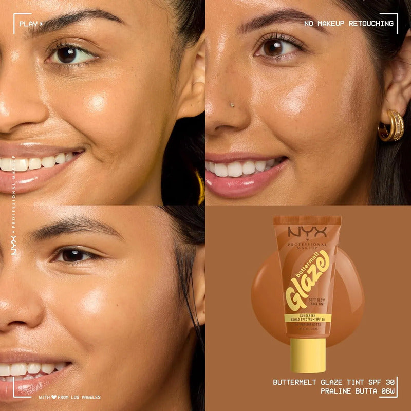 Base De Maquillaje Buttermelt Glaze Nyx Professional Makeup 06 Praline Butta
