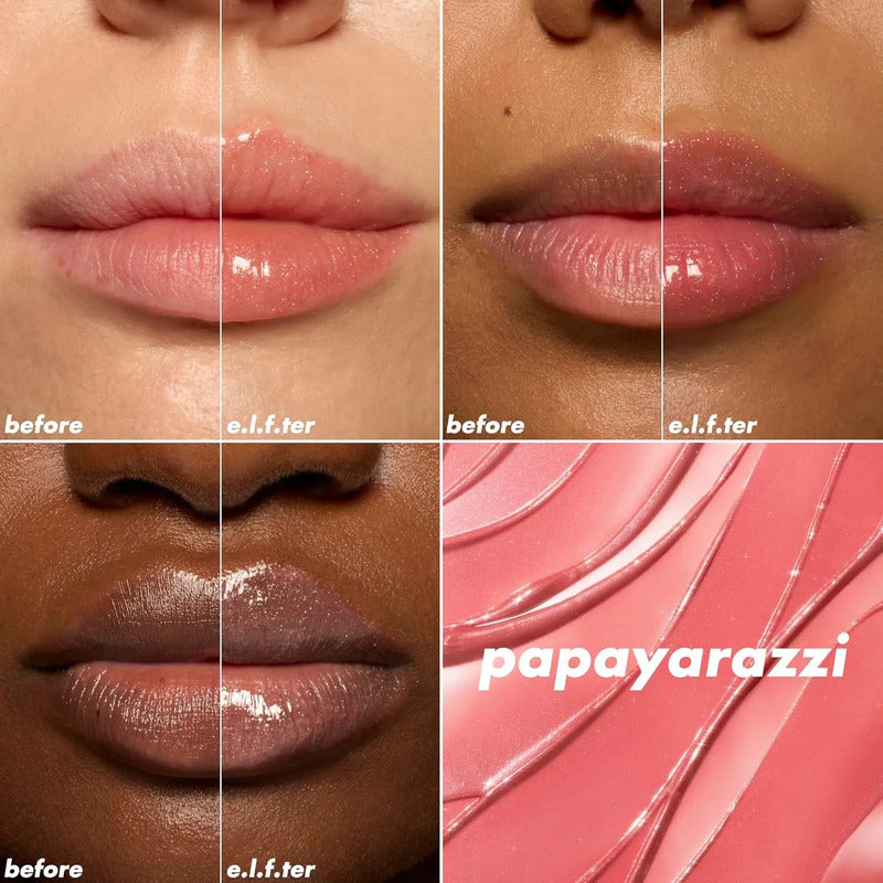 Elf | Glow Reviver Lip Oil Plumping | Gloss Voluminizador Papayarazzi