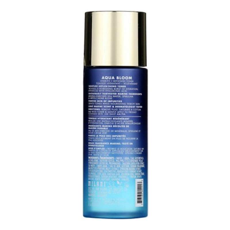 Milani | Tonico Hidratante Aqua Bloom, Ac Hialuronico Y Alga Todo Tipo De Piel Día/noche