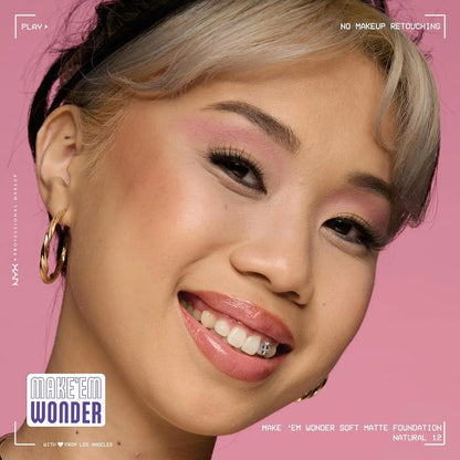 Base De Maquillaje Nyx Make Em Wonder Soft Matte 12 Natural