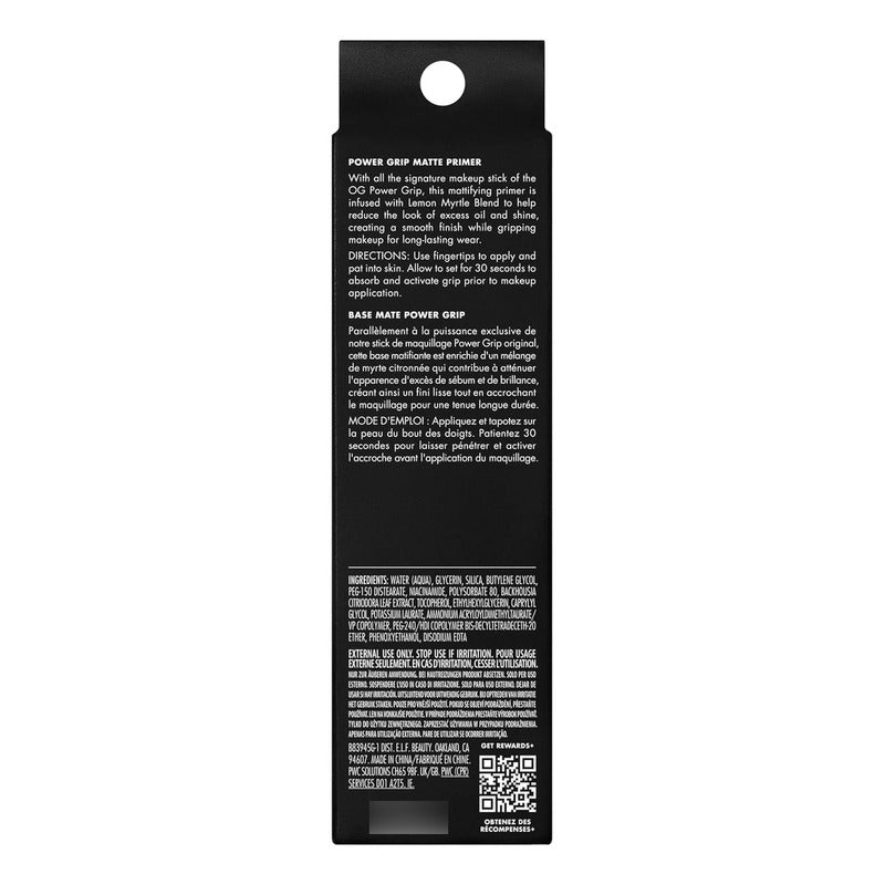 Elf | Power Grip Matte Primer | Base Mate Power Grip Clear