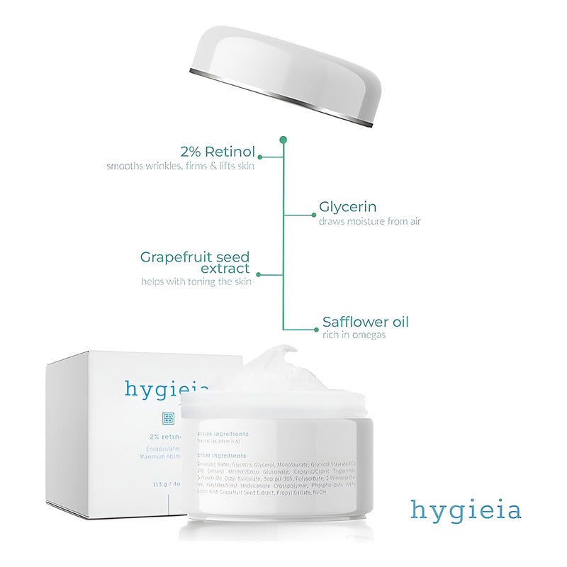 Hygieia | Crema Hidratante 2% Retinol Todo Tipo De Piel Noche