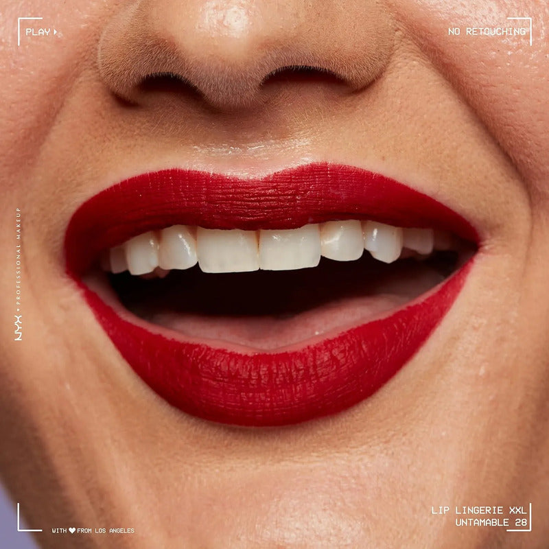 Labial Nyx Lingerie Xxl Mate Líquido, Sin Transferencia Untamable