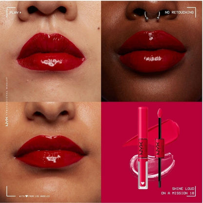 Nyx | Shine Loud | Labial Líquido + Gloss