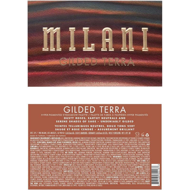 Milani | Gilded Terra - Paleta De Sombras Terra