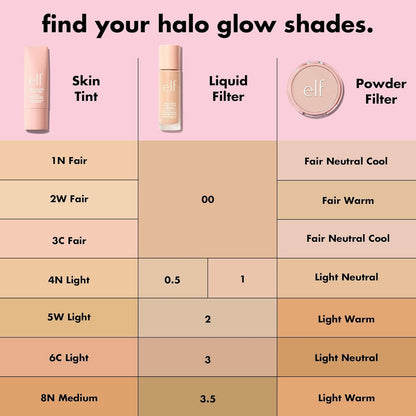 Elf | Halo Glow Liquid Filter - Base De Maquillaje 31.5ml