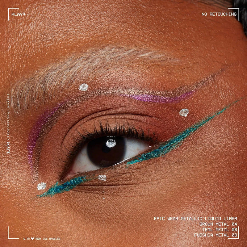 Nyx | Epic Wear Metallic | Delineador Liquido Brown Metal Metalizado