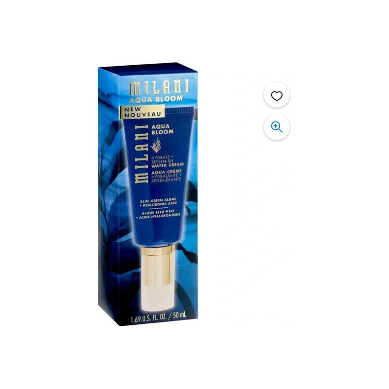 Milani | Water Cream- Crema Vegana, Acido Hialuronico Y Alga Todo Tipo De Piel Día/noche