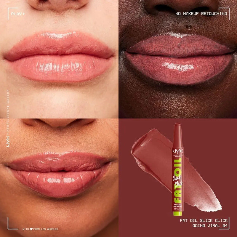Nyx | Fat Oil Slick Click Shiny Lip Balm | Balsamo Labial 04- Going Viral