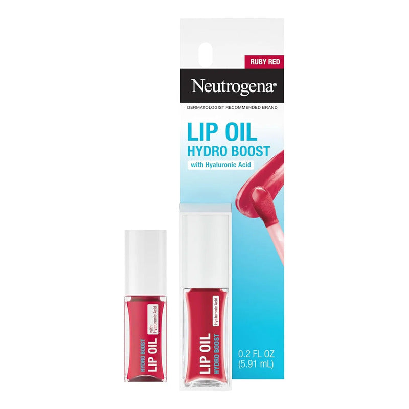Neutrogena | Hydro Boost Lip Oil | Aceite Para Labios Ruby Red