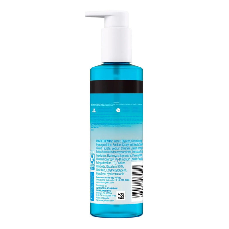 Neutrogena | Gel Cleanser | Jabon Facial Sin Fragancia 230ml Todo Tipo De Piel Día/noche