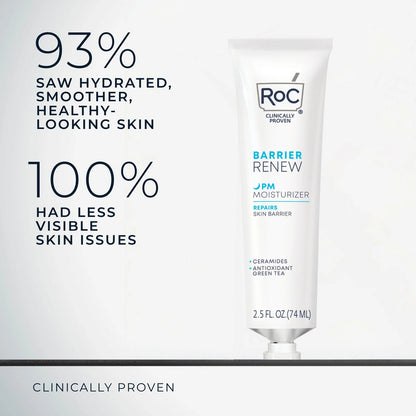 Roc | Derm Developed Barrier Renew Pm- Crema De Noche - 74ml Todo Tipo De Piel Noche